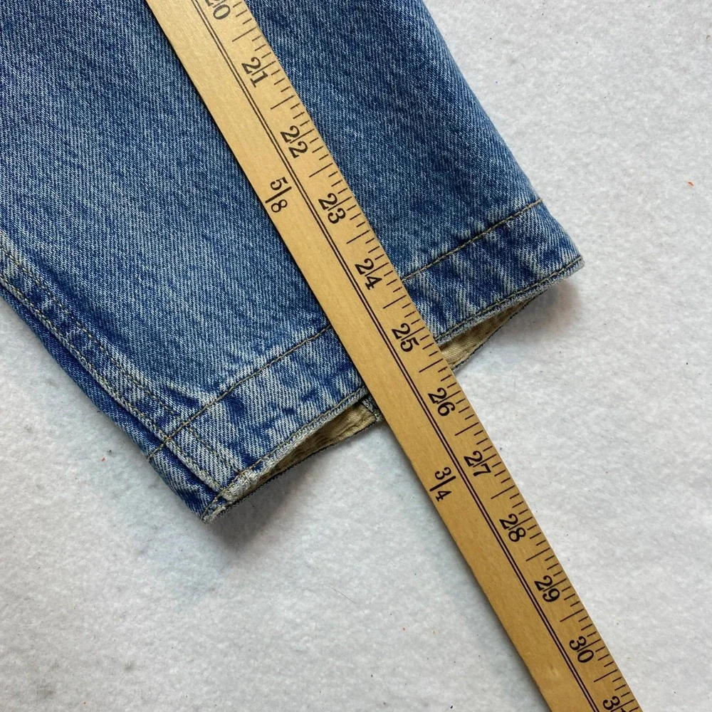 Levi's Premium Chore Coat Mens Medium Blue Denim Corduroy Collar Barn Jacket